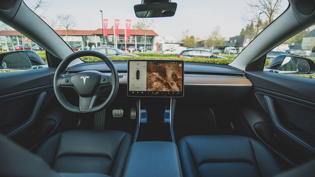 Clean Tesla cabin interior