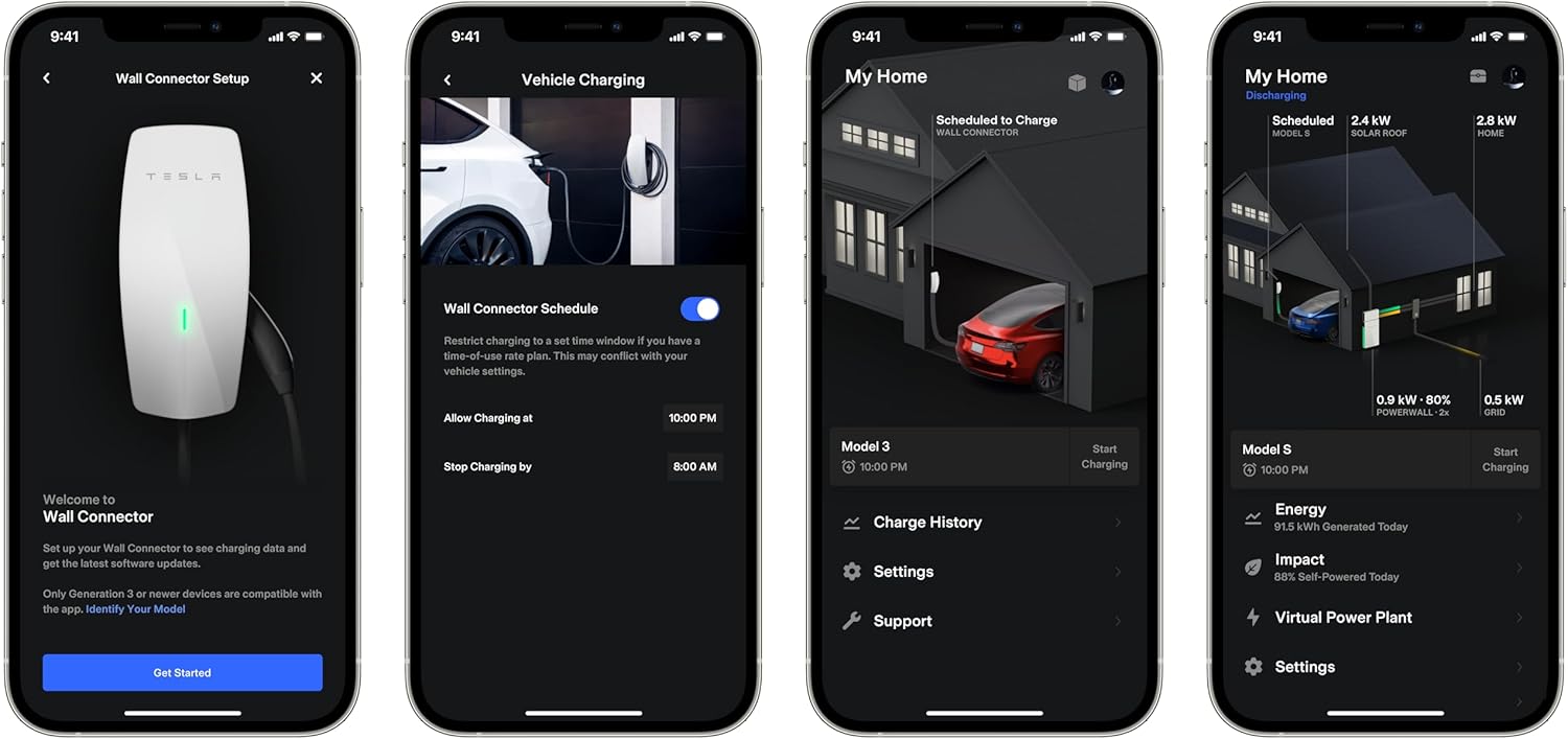 Power Up Your Tesla with the Ultimate Wall Connector - Home Electric Vehicle Charger, Level 2, 48A, UL Certified