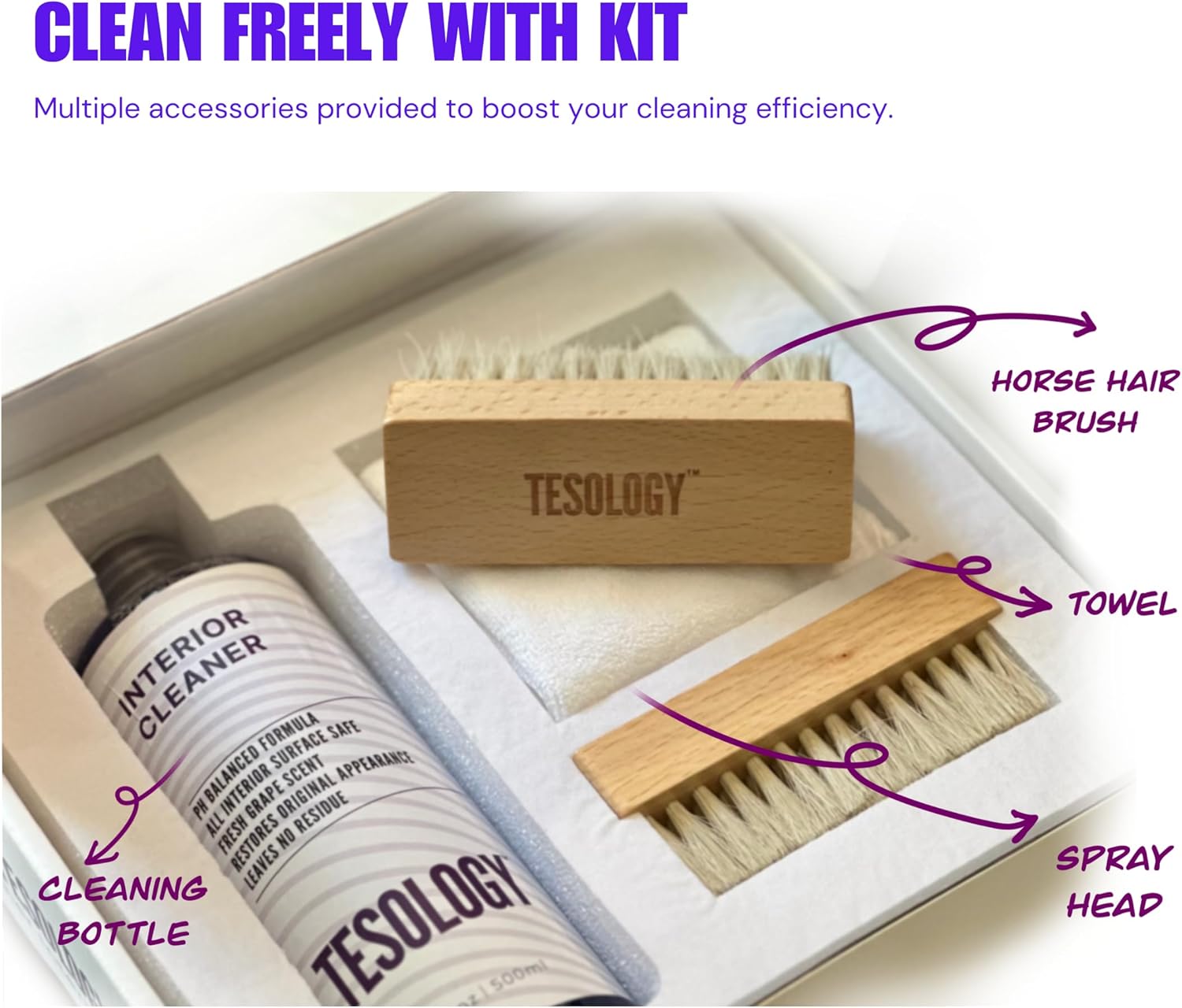 Revitalize Your Tesla's Interior with Eco-Friendly Vegan Leather Cleaner - Perfect for Model 3, Model Y, Model S, and Model X - Effortlessly Removes Dirt and Stains for a Fresh, Luxurious Finish