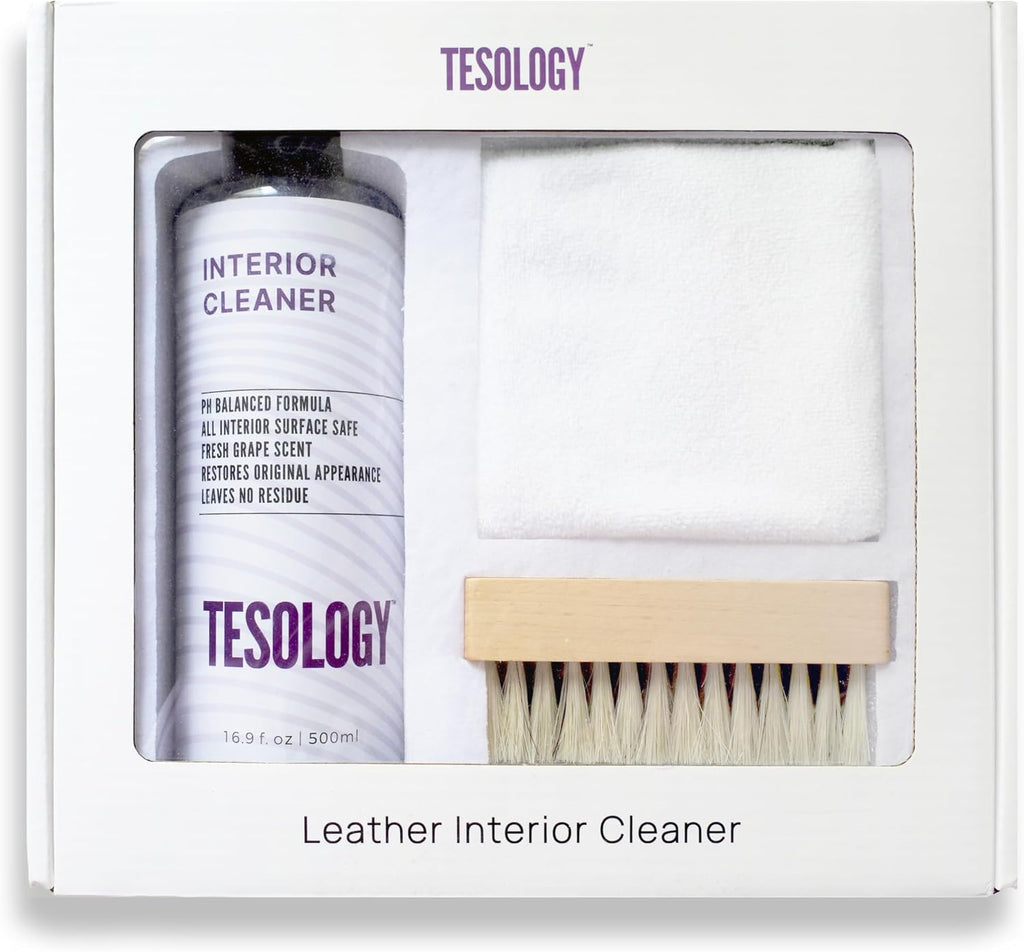 Revitalize Your Tesla's Interior with Eco-Friendly Vegan Leather Cleaner - Perfect for Model 3, Model Y, Model S, and Model X - Effortlessly Removes Dirt and Stains for a Fresh, Luxurious Finish