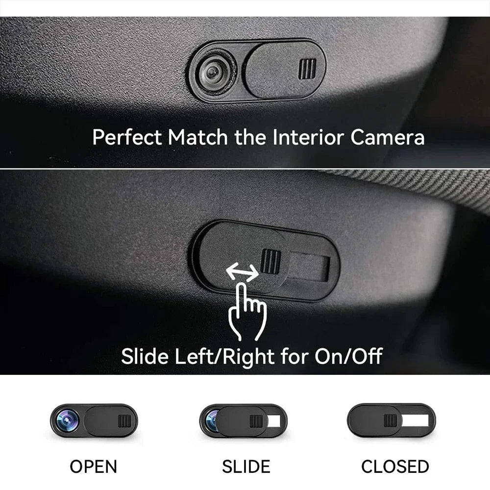 For Tesla Model Y Juniper 2025 Model 3 Car Camera Cover Webcam Slide Blocker 1/3/5 Pcs Compatible with Tablet PC Laptop Ipad