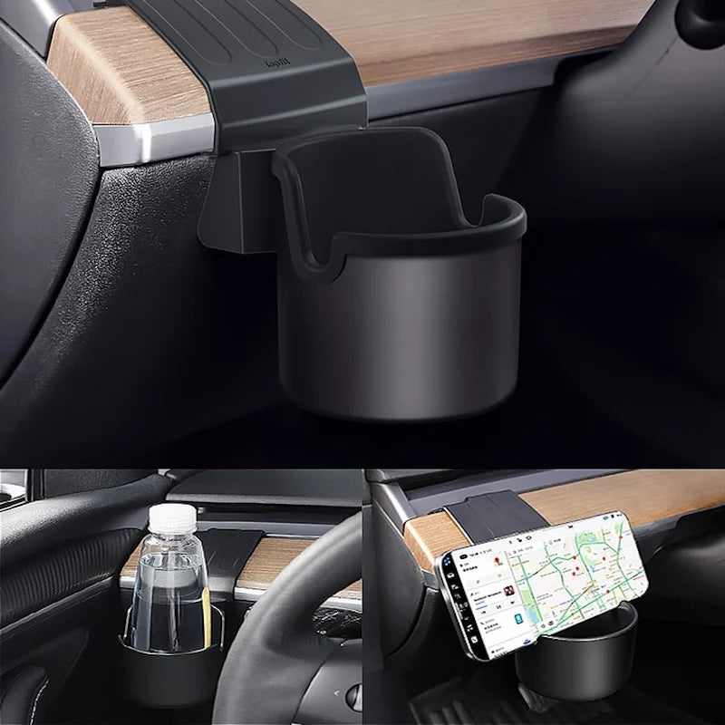 Tesla Model 3/Y Cup Holder - Black Single Unit