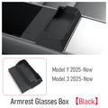 Tesla Model 3 and Y armrest glasses box in black product view