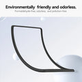 Soft silicone protective trim for Tesla center screen with rounded edges
