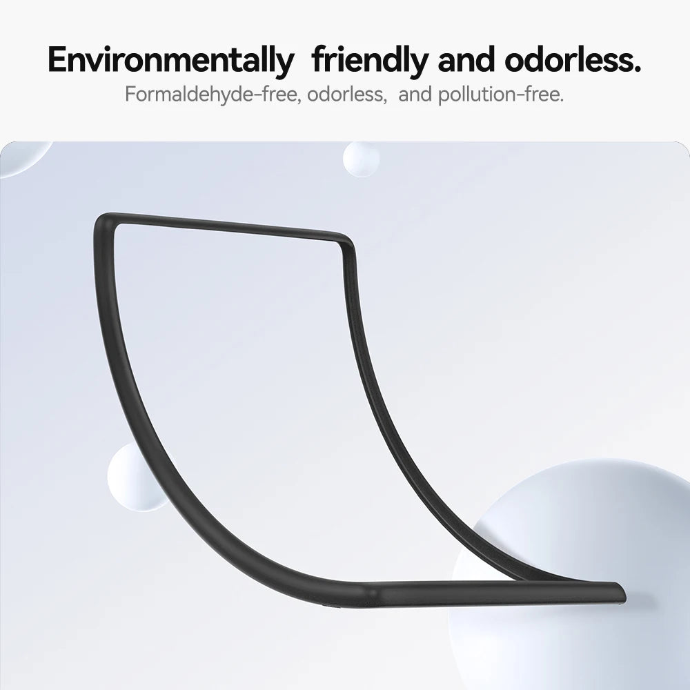Soft silicone protective trim for Tesla center screen with rounded edges