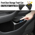 Tesla Model Y Juniper front door storage trash can installed in door panel