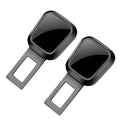 Pair of mirror-plated zinc alloy seat belt extender buckles
