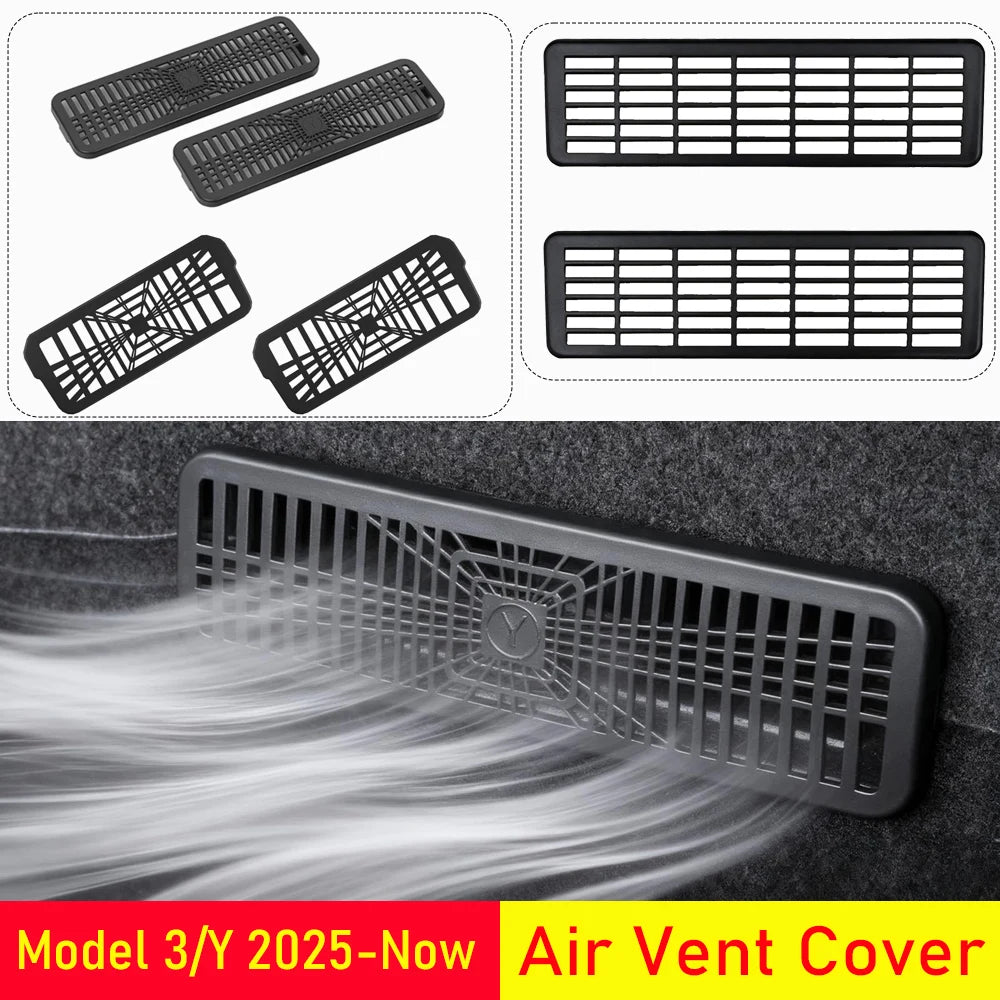 Tesla under-seat air vent cover grilles product view