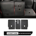 Tesla Model Y Juniper rear seat back anti-kick protective pads installed