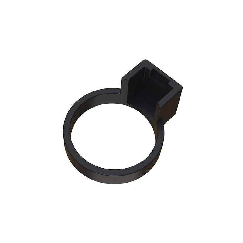 Black Tesla charging connector lock product shot