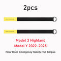 Set of 2 Tesla rear door emergency pull straps for Model 3 Highland and Model Y