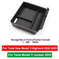 Tesla Model Y Juniper center console front storage box tray