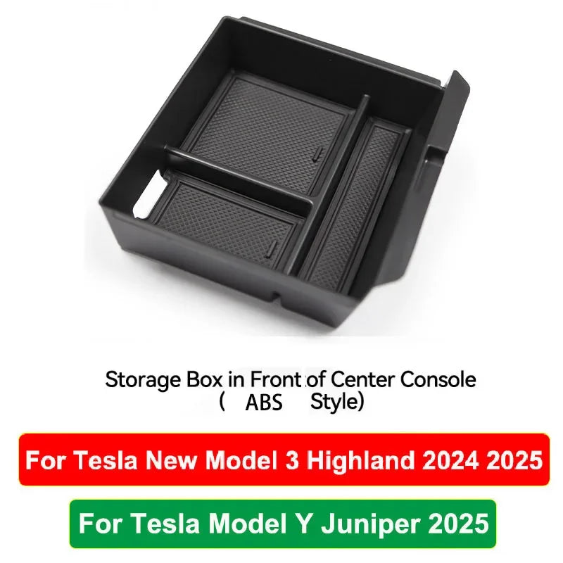 Tesla Model Y Juniper center console front storage box tray