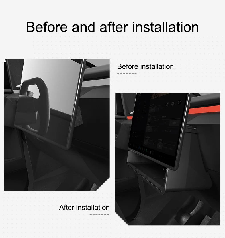 Elevate Your Tesla Cybertruck 2025 Experience with the Ultimate Under-Screen Storage Box Organizer
