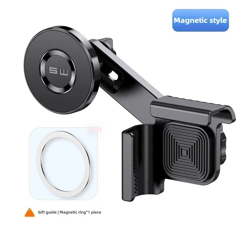 Magnetic style Tesla phone mount with included magnetic ring