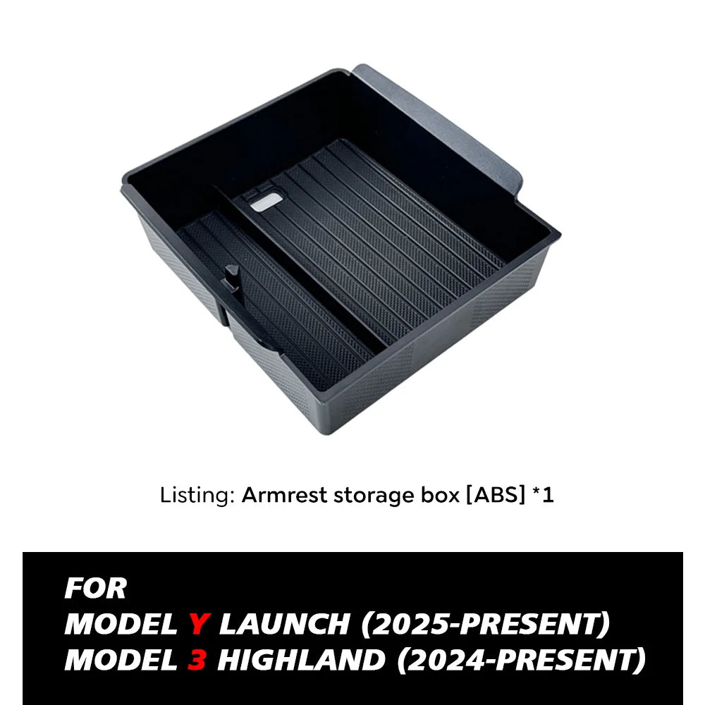 Tesla Model Y Juniper armrest storage box single-piece option