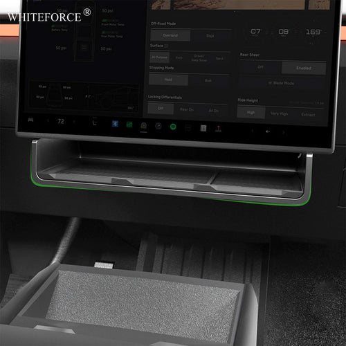 Elevate Your Tesla Cybertruck 2025 Experience with the Ultimate Under-Screen Storage Box Organizer