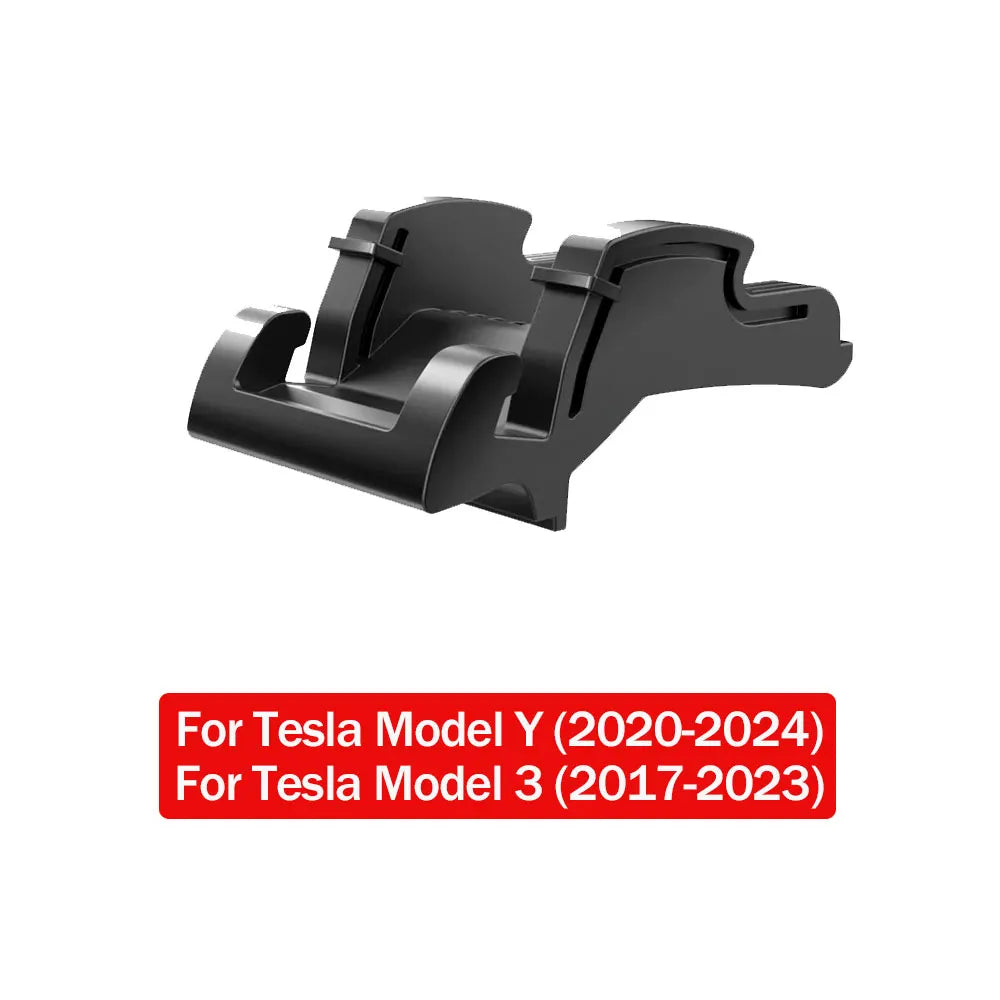 Tesla phone mount fit chart for Model Y 2020-2024 and Model 3 2017-2023