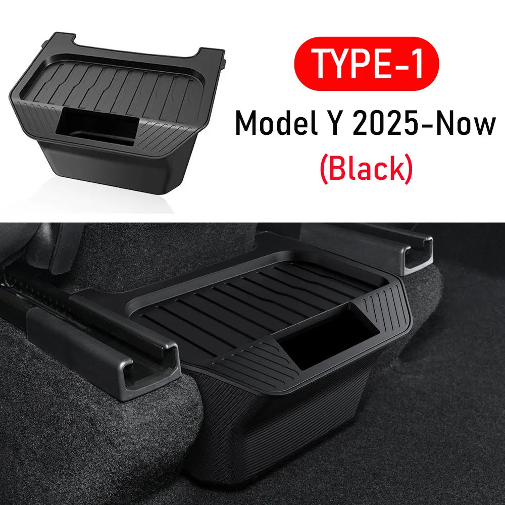 Tesla Model Y Juniper rear storage box in black product view