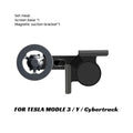 Tesla magnetic wireless phone charger mount product view with screen base clamp