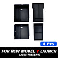 Tesla Model Y Juniper ABS center console storage box set components