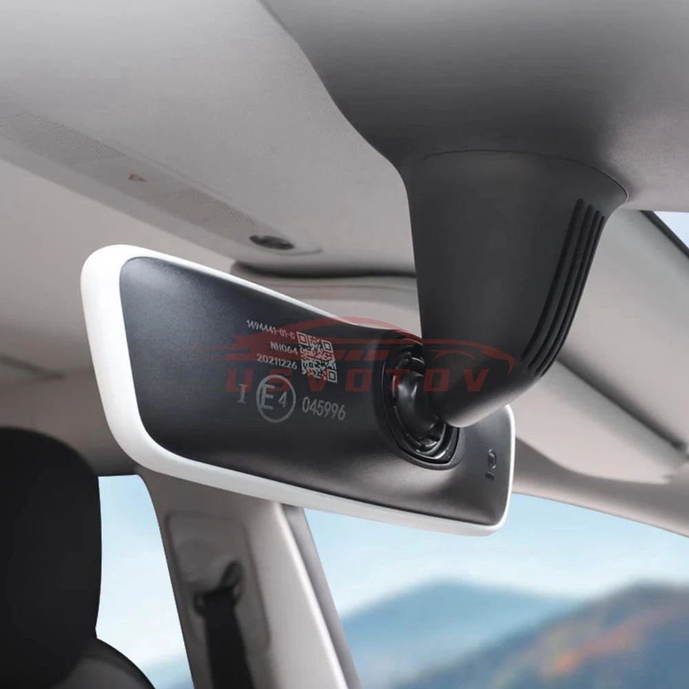 Rearview Mirror Protector Frame for Tesla Model 3 Y S X 2026 -2019 Juniper Center Console Accessories Mirror Silicone Cover Trim