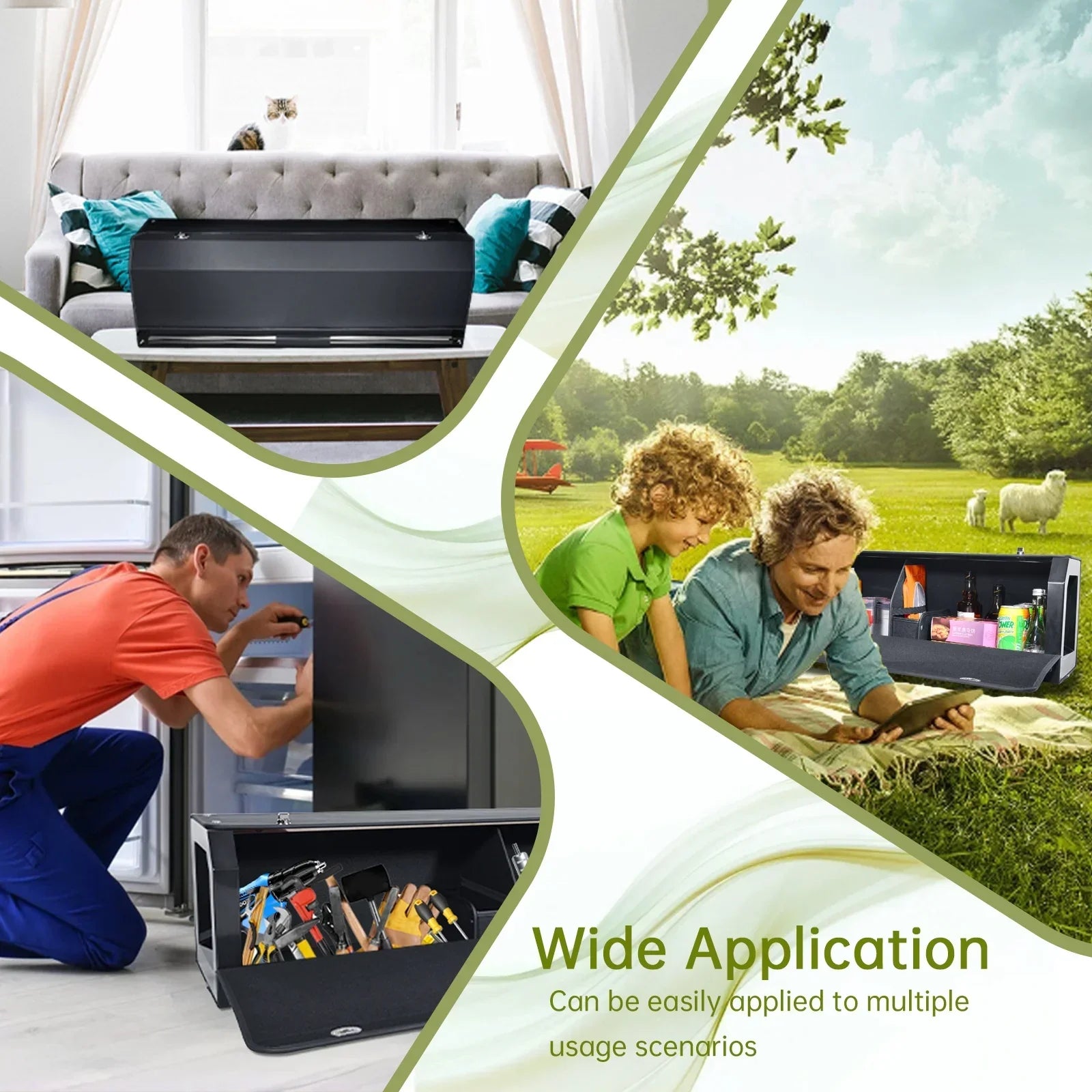 Versatile storage box for home, tools, and outdoor picnics – wide application multi-use organizer